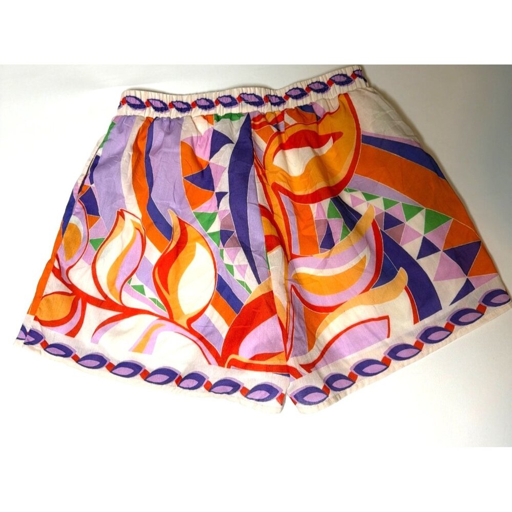 Her.. Bottari High Waisted Pleated Floral Shorts, Large - Picture 4 of 8
